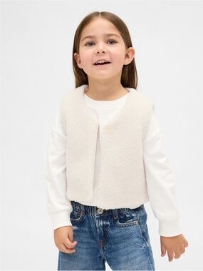 Gap Sherpa Cream Vest